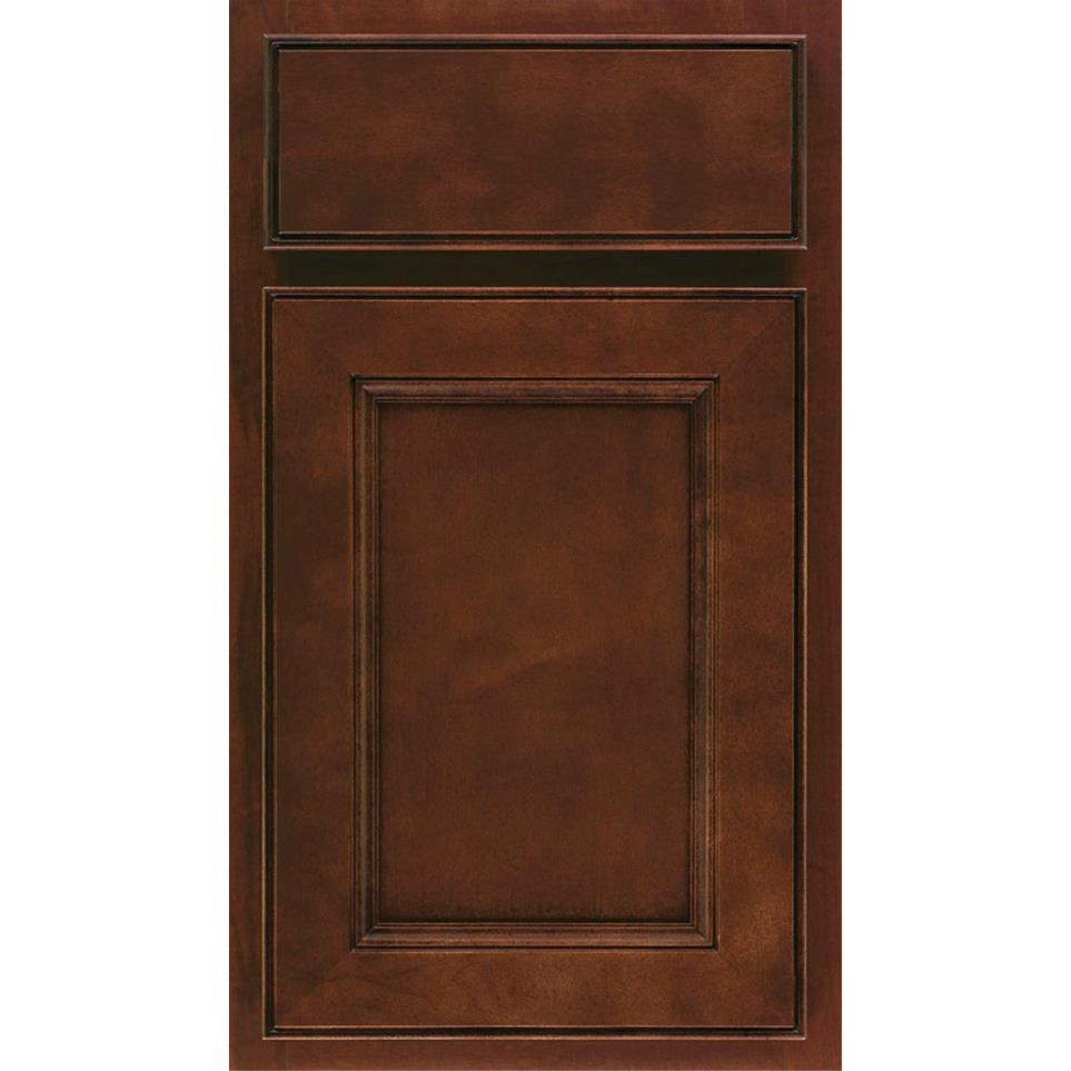 Square Cafe Dark Finish Square Cabinets