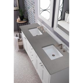 Base with Sink Top Bright  White White Vanities