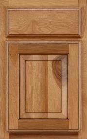 Raised Sandalwood Light Finish Raised Cabinets