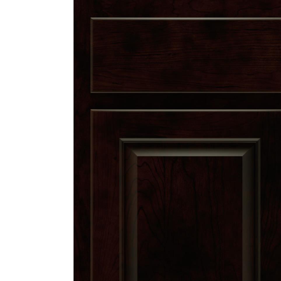 Square Chocolate Dark Finish Square Cabinets