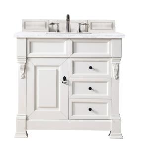 Base with Sink Top Bright White White Vanities