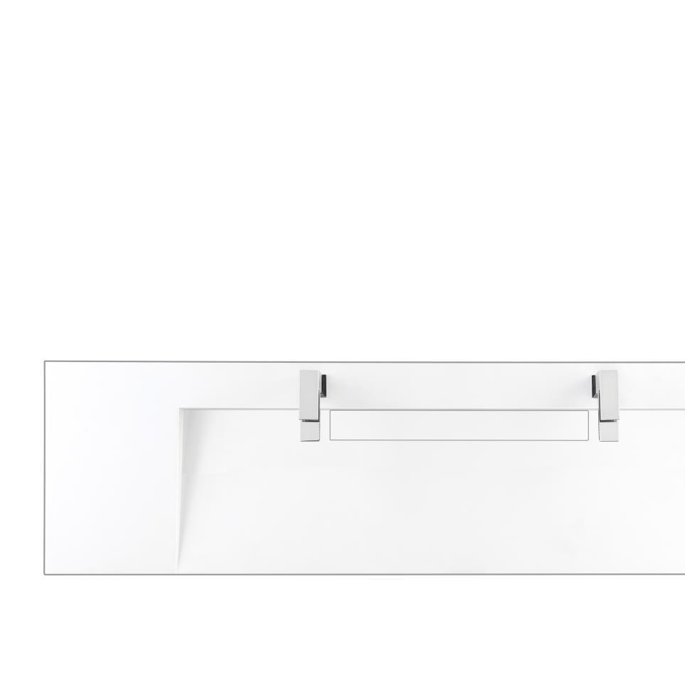 Base with Sink Top Glossy White White Vanities