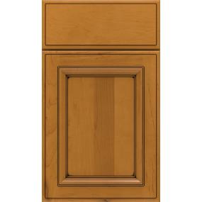 Square Natural Toasted Almond Penned Glaze - Stain Square Cabinets
