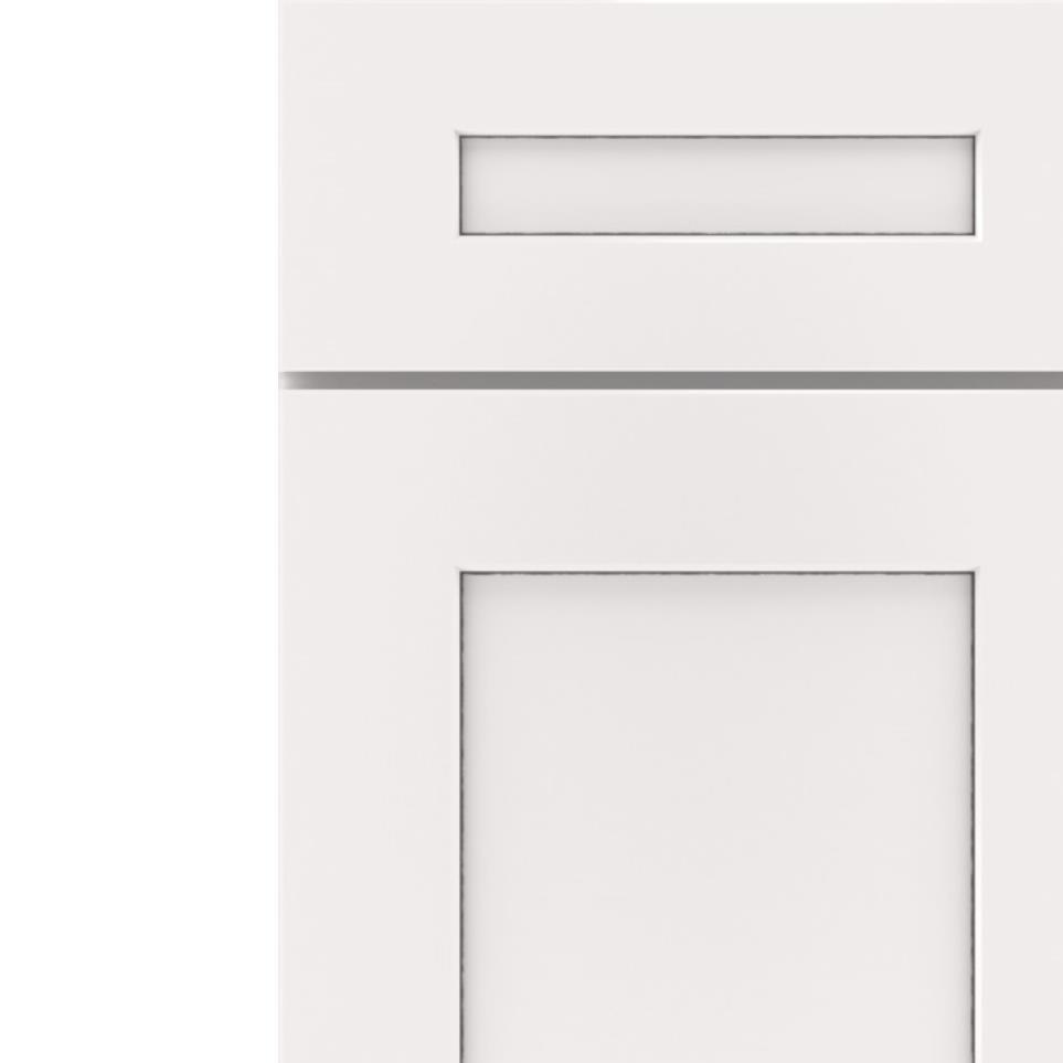 5 Piece White With Grey Stone Detail Glaze - Paint 5 Piece Cabinets