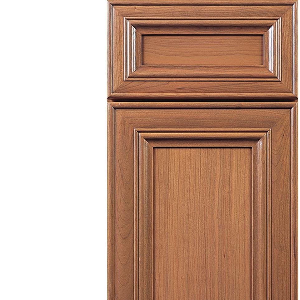 Square Cocoa Light Finish Square Cabinets