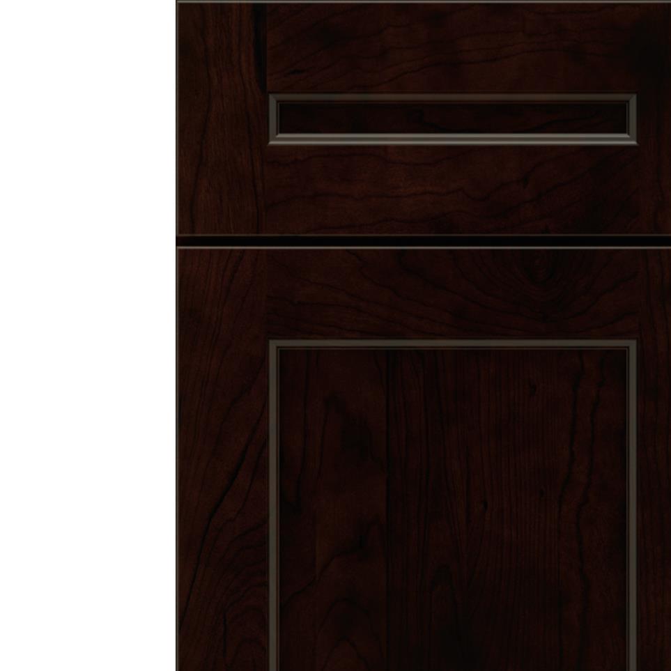 5 Piece Chocolate Dark Finish 5 Piece Cabinets