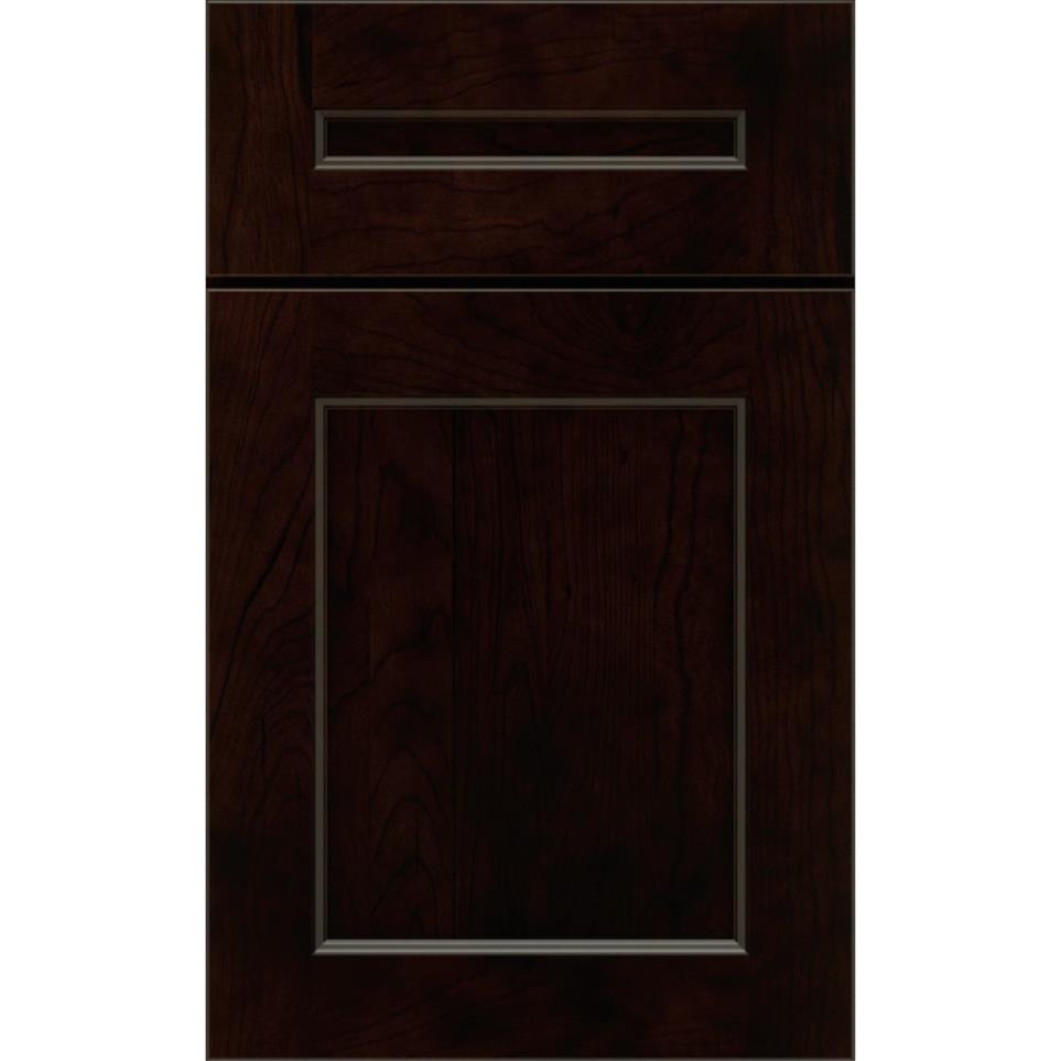 5 Piece Chocolate Dark Finish 5 Piece Cabinets