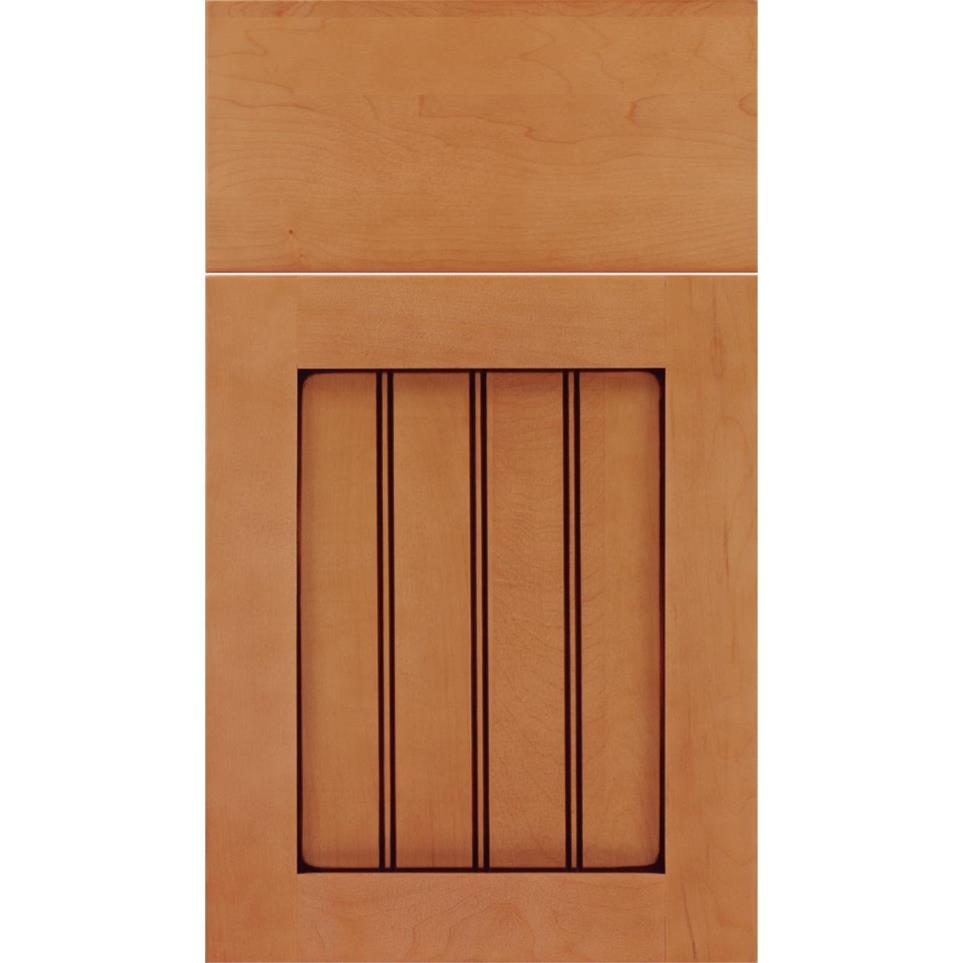 Square Ginger Mocha Glaze Glaze - Stain Square Cabinets