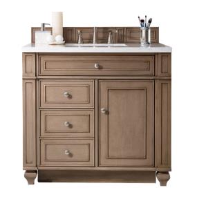 Base with Sink Top Whitewashed Walnut Light Finish Vanities
