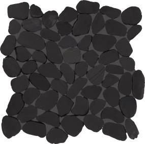 Mosaic Stark Tumbled Black Tile