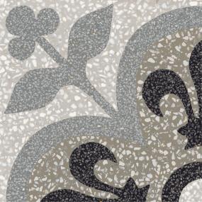 Decoratives and Medallions Fleur-De-Lis Matte Beige/Tan Tile