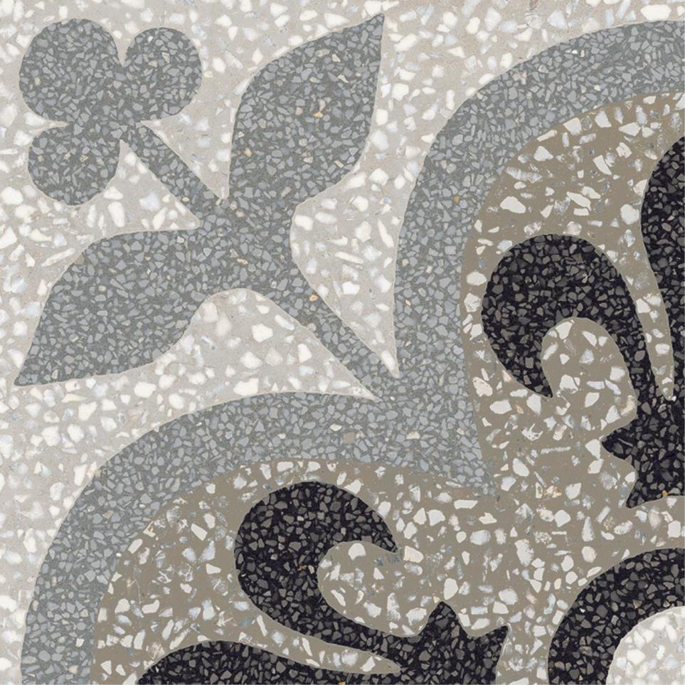 Decoratives and Medallions Fleur-De-Lis Matte Beige/Tan Tile