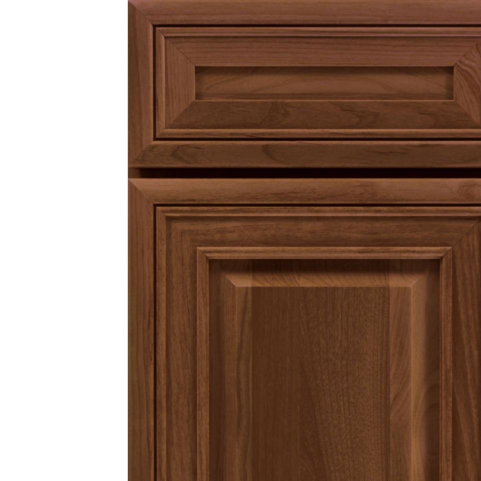 Square Tundra Dark Finish Square Cabinets