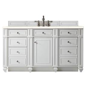 Base with Sink Top Bright White White Vanities