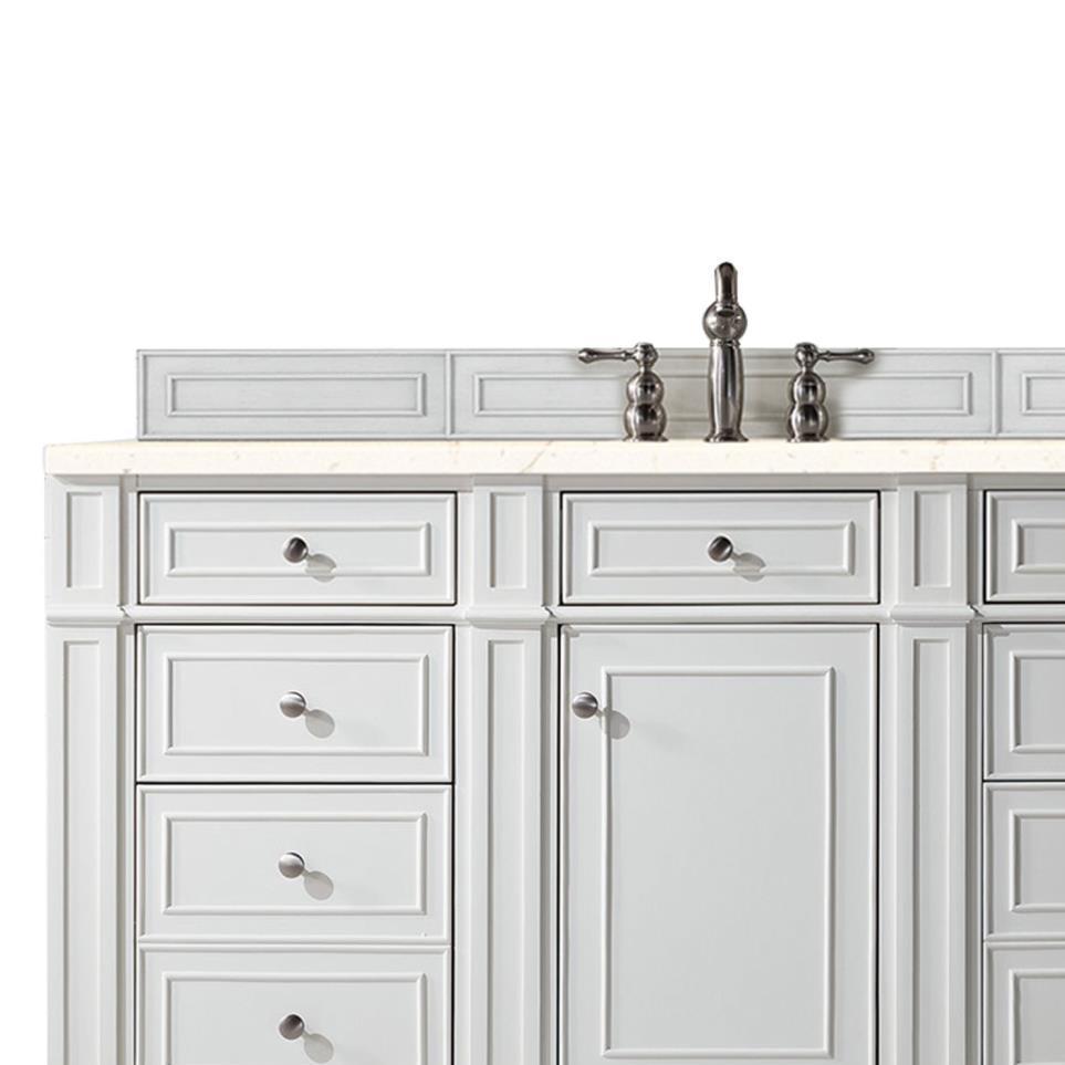 Base with Sink Top Bright White White Vanities