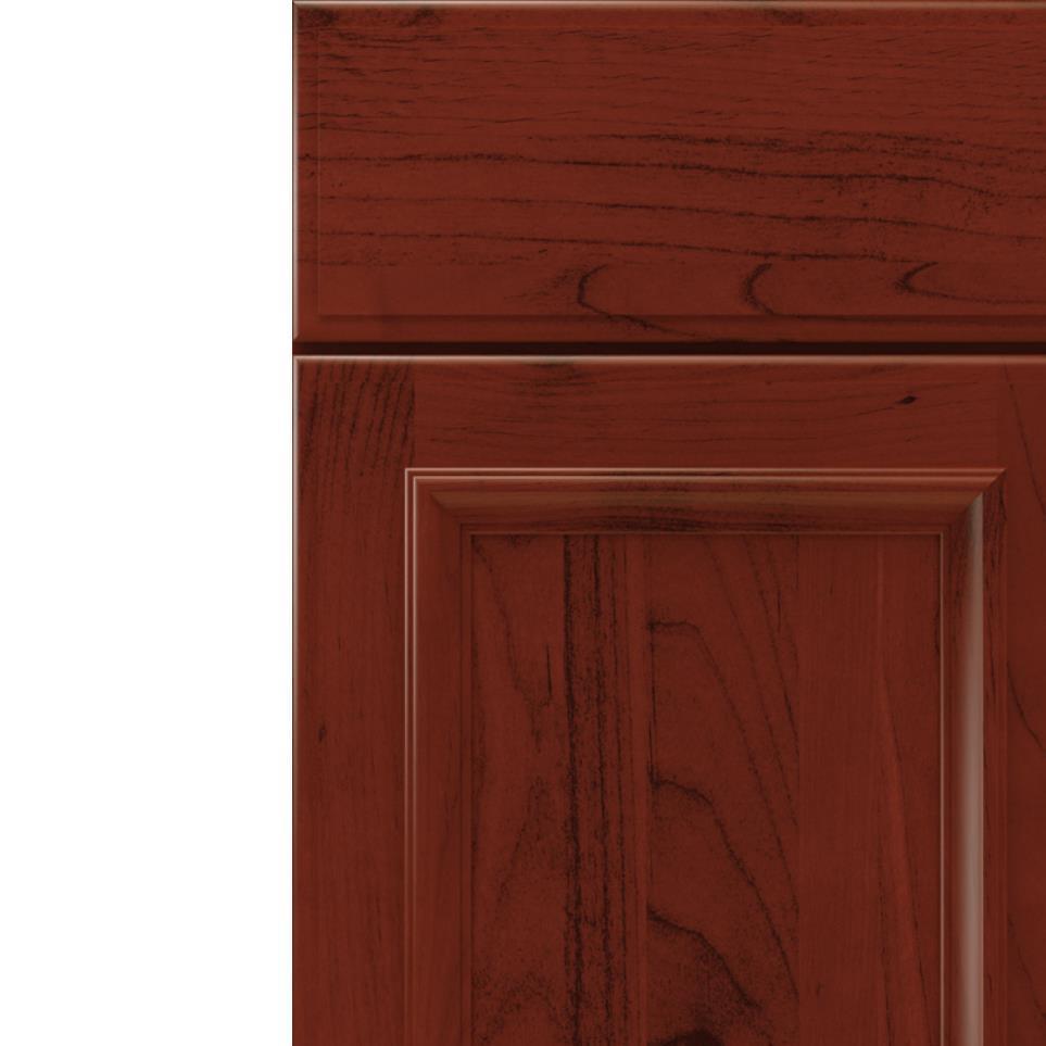 Square Marsala Dark Finish Square Cabinets