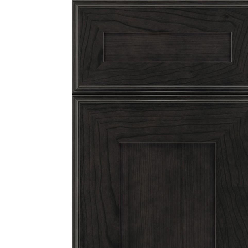 Square Charcoal Dark Finish Square Cabinets