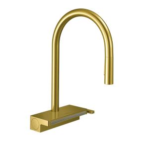 Kitchen Brushed Gold Optic Brass / Gold Faucets