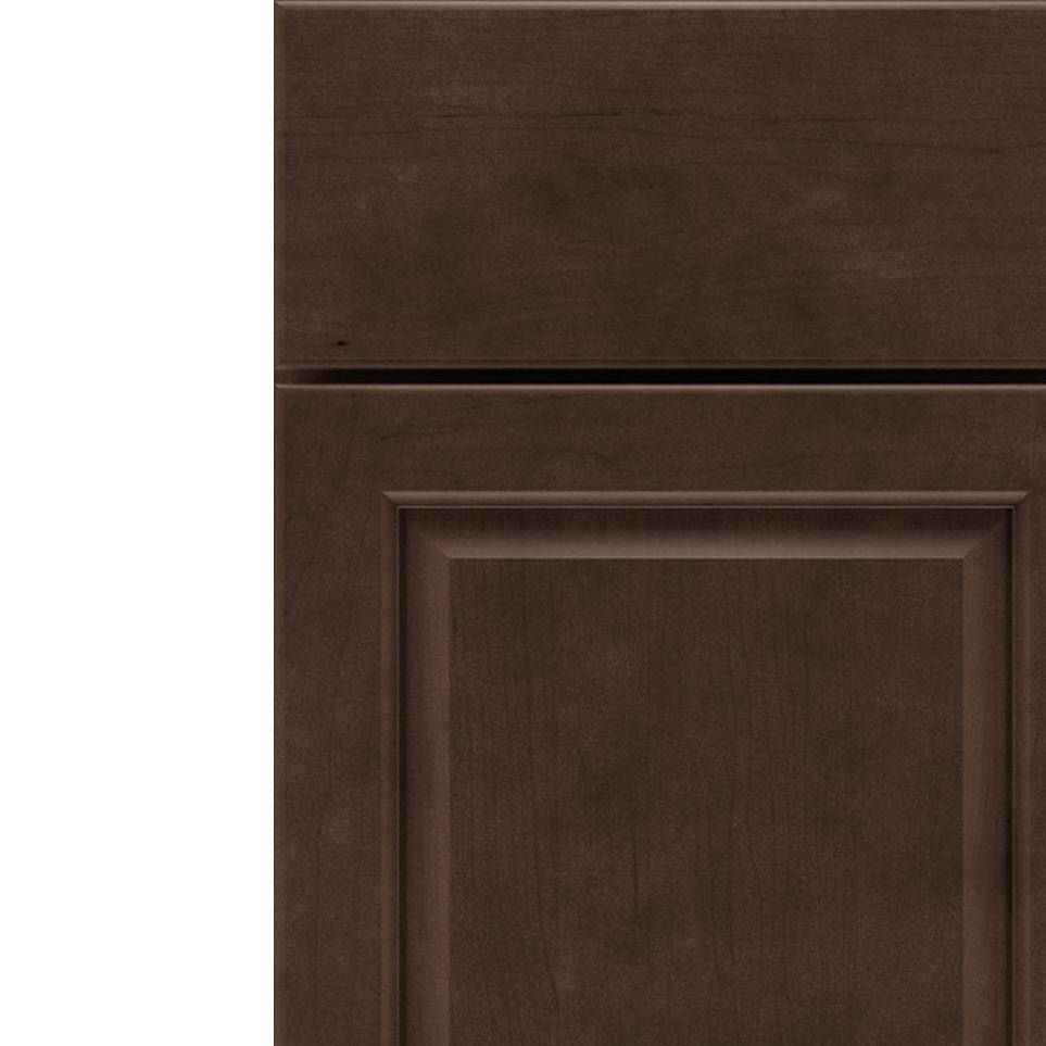 Square Thatch Dark Finish Square Cabinets