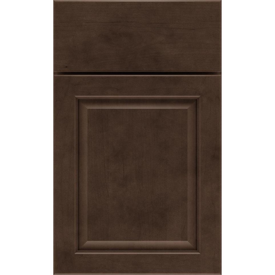 Square Thatch Dark Finish Square Cabinets