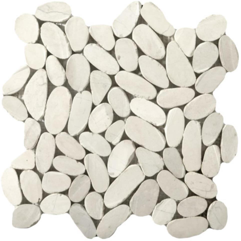 Mosaic Ivory Beige/Tan Tile