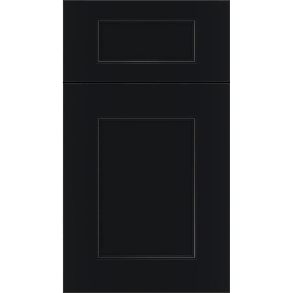 5 Piece Gunmetal Blue Dark Finish 5 Piece Cabinets