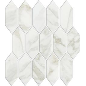 Mosaic Arabescato Satin Gray Tile