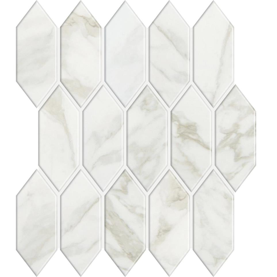 Mosaic Arabescato Satin Gray Tile