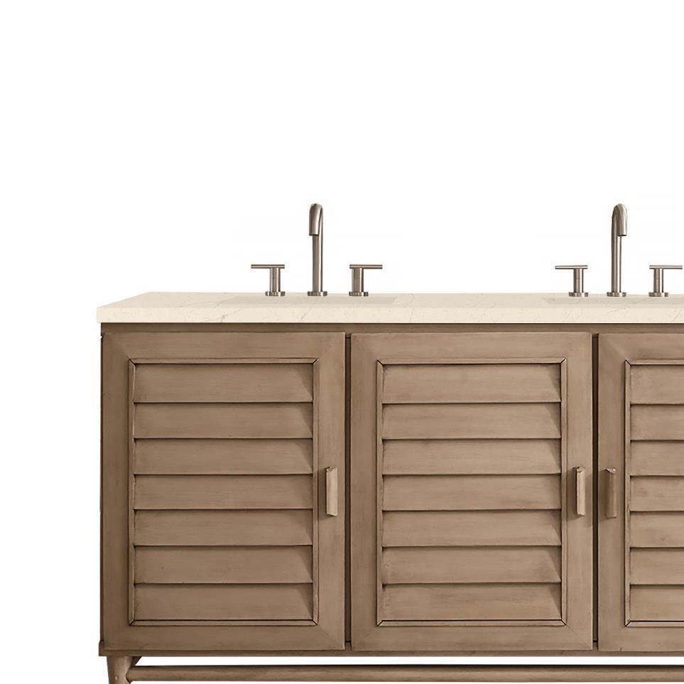 Base with Sink Top Whitewashed Walnut Light Finish Vanities