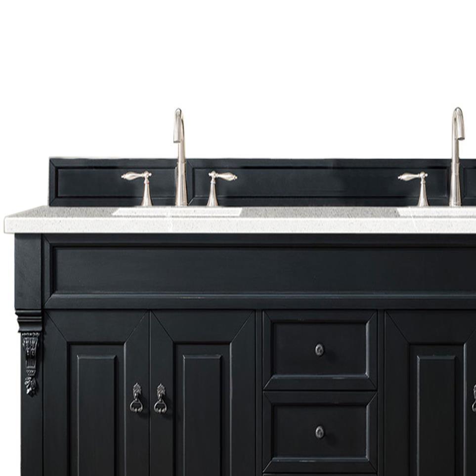 Base with Sink Top Antique Black Grey / Black Vanities