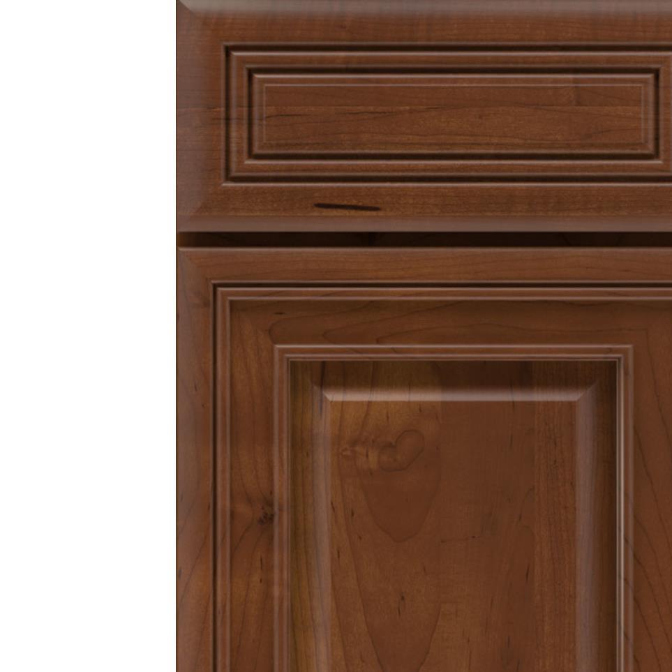 Square Tundra Dark Finish Square Cabinets