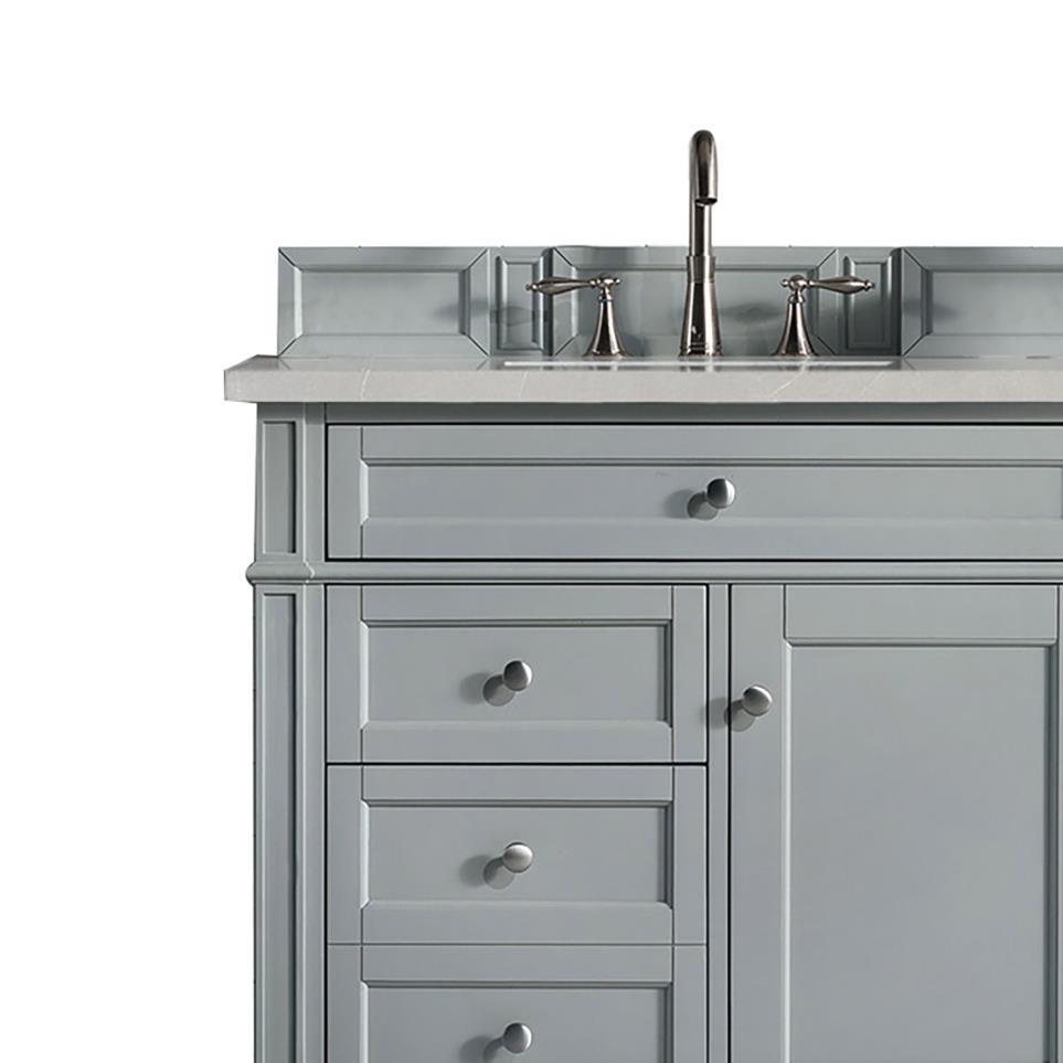 Base with Sink Top Urban Gray Grey / Black Vanities