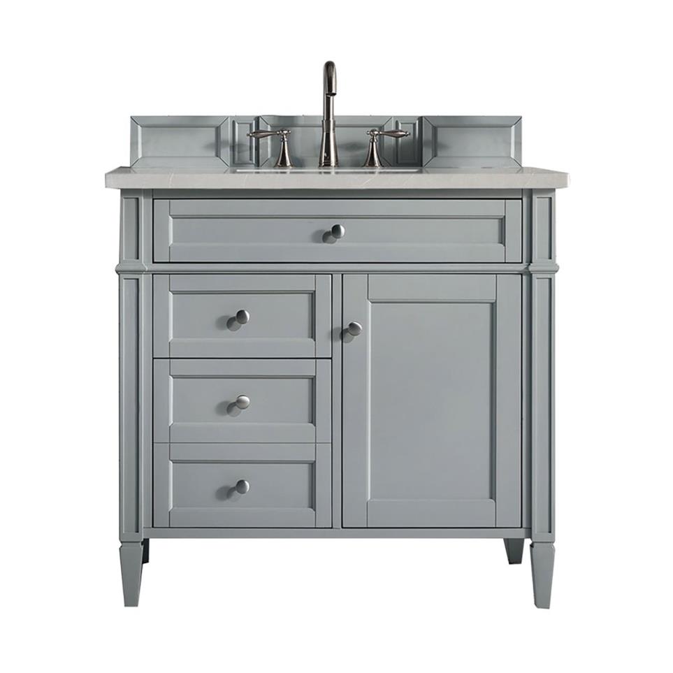 Base with Sink Top Urban Gray Grey / Black Vanities