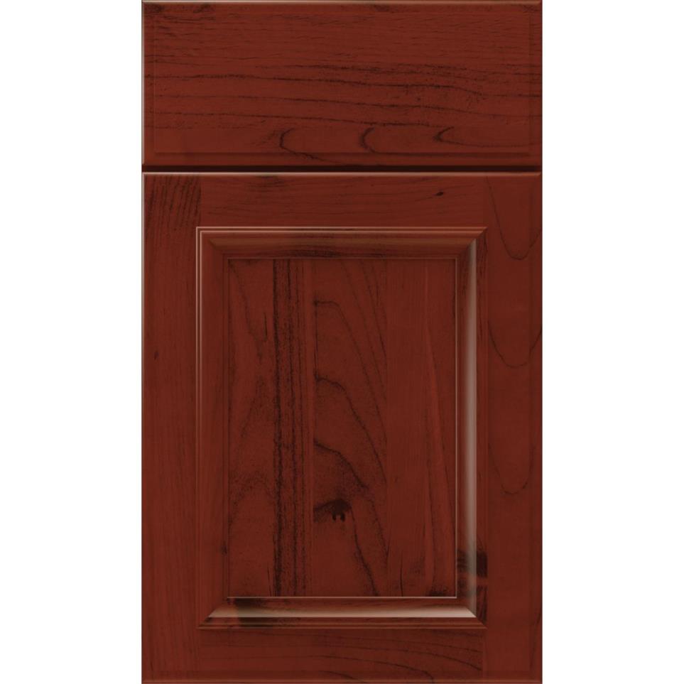 Square Marsala Dark Finish Square Cabinets