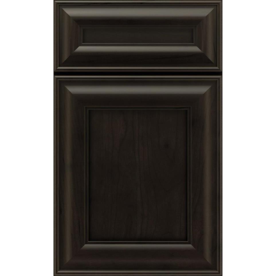 Square Thatch Dark Finish Square Cabinets