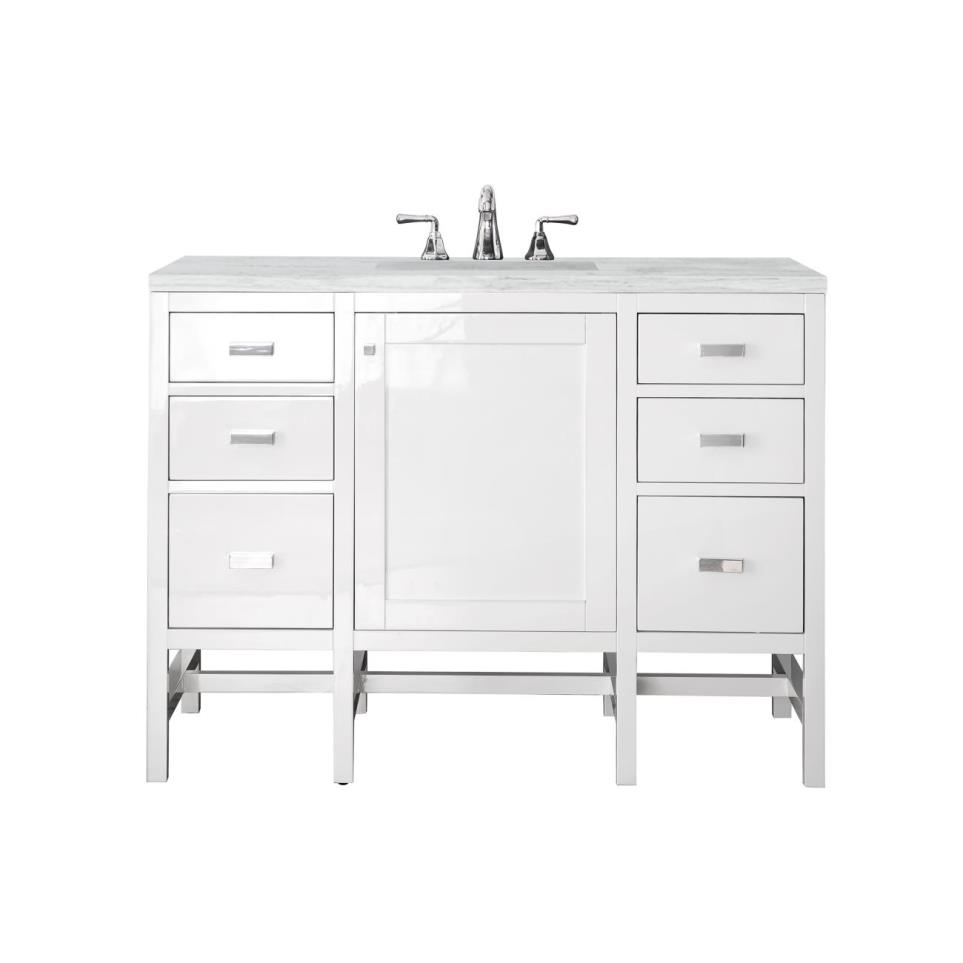 Base with Sink Top Glossy White White Vanities