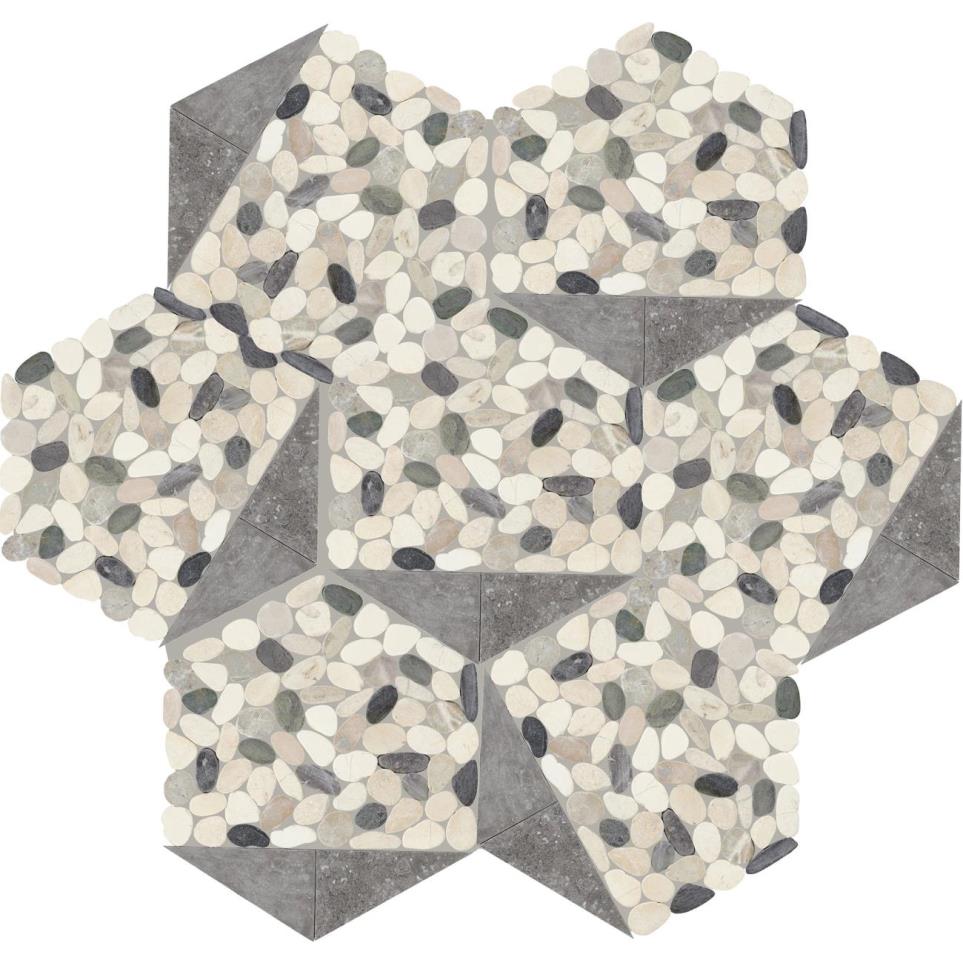 Mosaic Harbor Tumbled Gray Tile