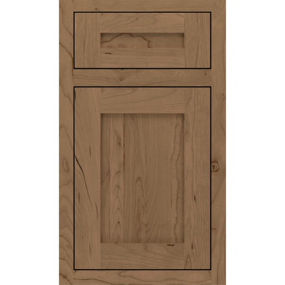 Inset Buckskin Medium Finish Inset Cabinets