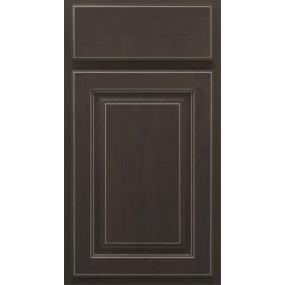 Square Derby Husk Dark Finish Square Cabinets