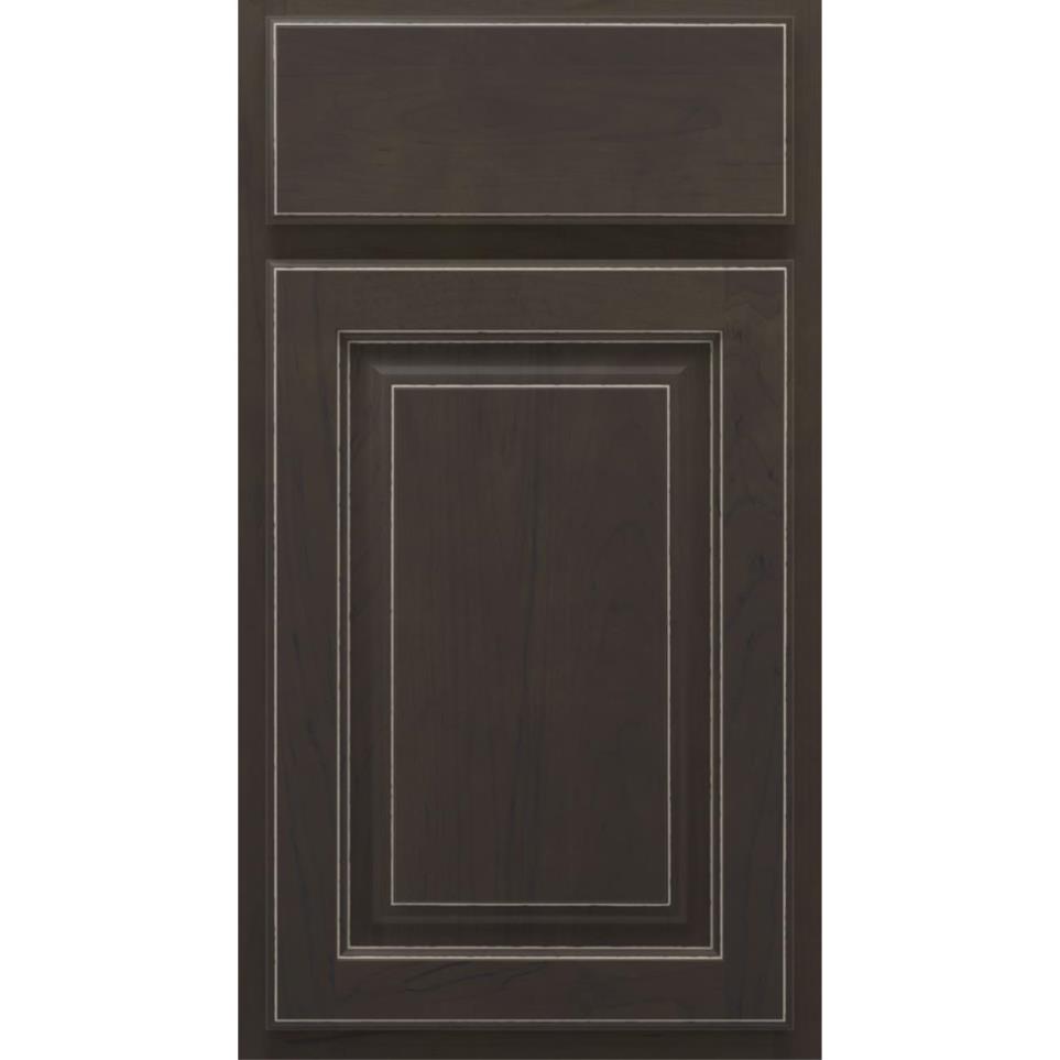 Square Derby Husk Dark Finish Square Cabinets