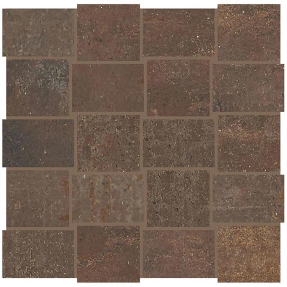 Mosaic Rusted Brown Matte Brown Tile