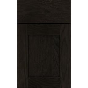 Square Thatch Dark Finish Square Cabinets