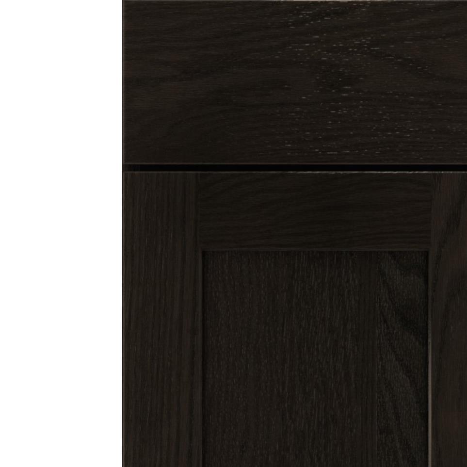 Square Thatch Dark Finish Square Cabinets