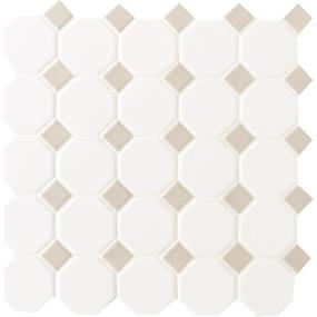 Mosaic Matte White Matte White Tile