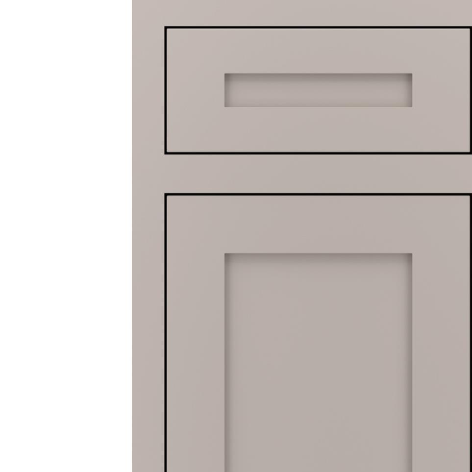 Inset Cloud Paint - Grey Inset Cabinets