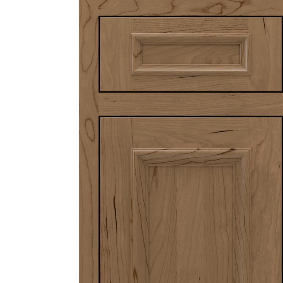 Square Gunny Medium Finish Square Cabinets