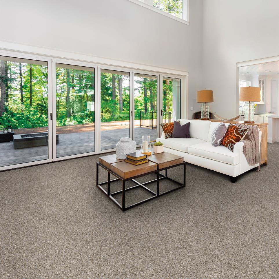 Textured Saxony Pixel Beige/Tan Carpet