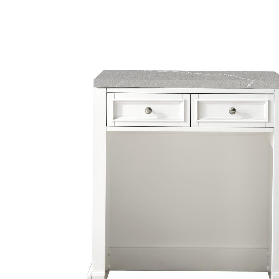 Base with Sink Top Bright White White Vanities