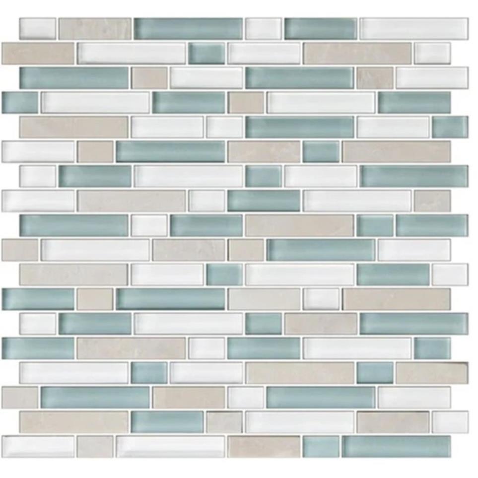 Mosaic Pacific Coast Blend Glass Blue Tile