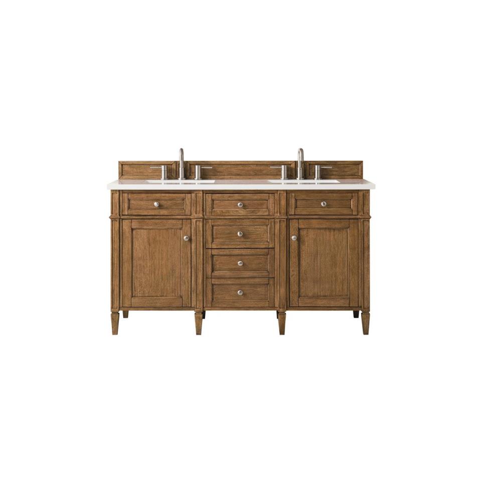 Base with Sink Top Saddle Brown Medium Finish Vanities